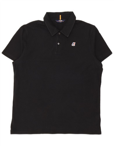 Polo uomo way cotone nero - k-way,