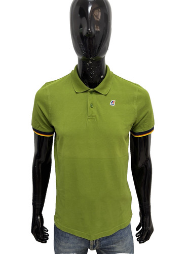 Way polo uomo verde logo - k.way,